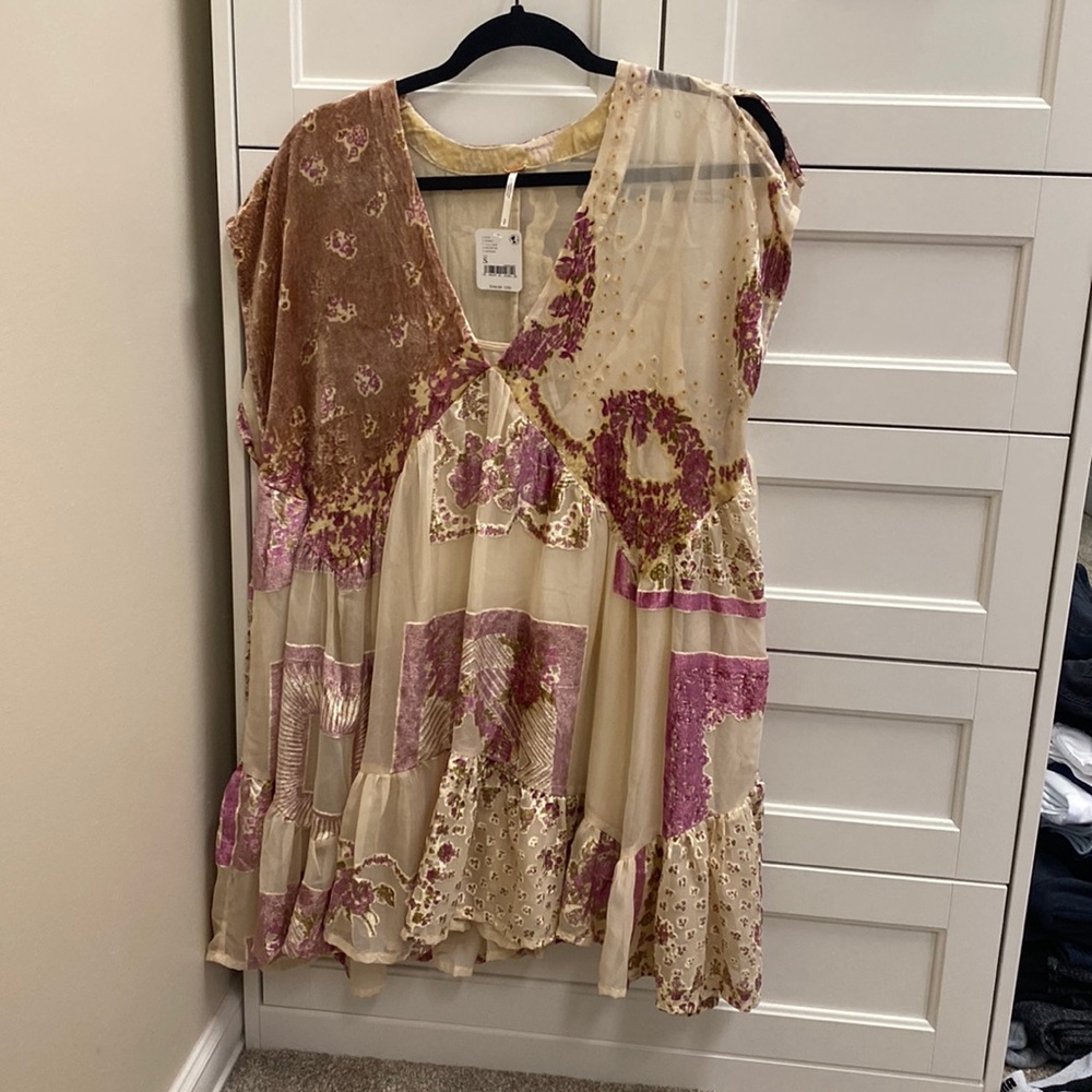 Free people floral babydoll dress